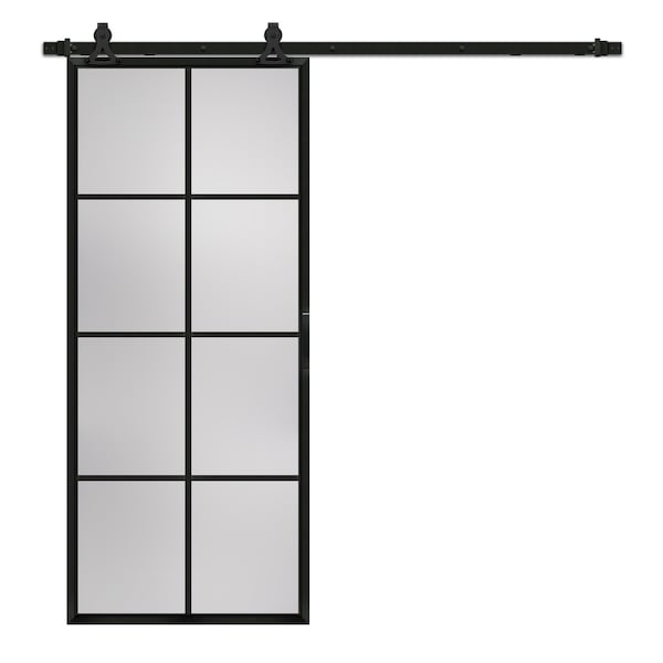 Renin Renin 36 in. x 84 in. Tribeca 8-Lite Barn Door Kit BD074A14BA1TGE36084 - main